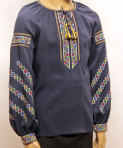 Блуза-вишиванка для дівчаток КОЛЬОРОВА