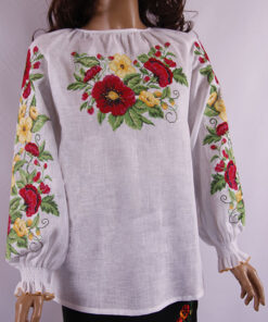 Alternative view of Блуза-вишиванка жіноча КВІТКОВА