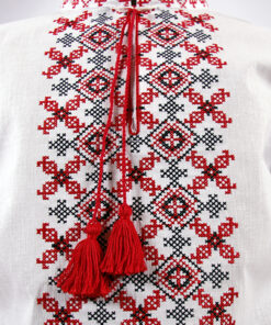 Alternative view of Сорочка-вишиванка для хлопчиків Явір червоний