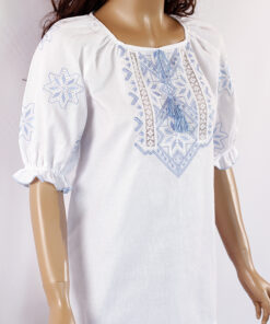 Блуза-вишиванка жіноча РОКСОЛАНА сіра