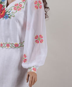 Alternative view of Жіноча сукня-вишиванка Панянка біла