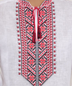 Alternative view of Чоловіча сорочка-вишиванка ЧУМАЦЬКИЙ ШЛЯХ біла