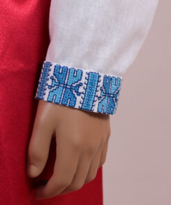 Alternative view of Сорочка-вишиванка для хлопчиків Полуботок синій