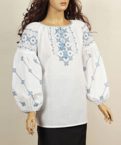 Блуза-вишиванка жіноча ВАСИЛИНА блакитна