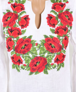 Alternative view of Блуза-вишиванка жіноча ЧЕРВОНІ МАКИ