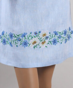 Alternative view of Жіноча сукня-вишиванка Ромашки блакитна